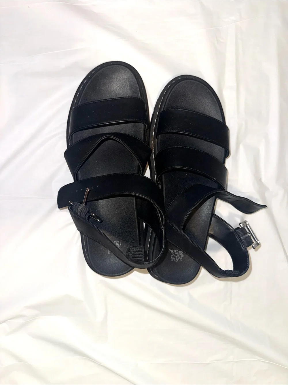 wild fable Black Strappy Platform Sandals